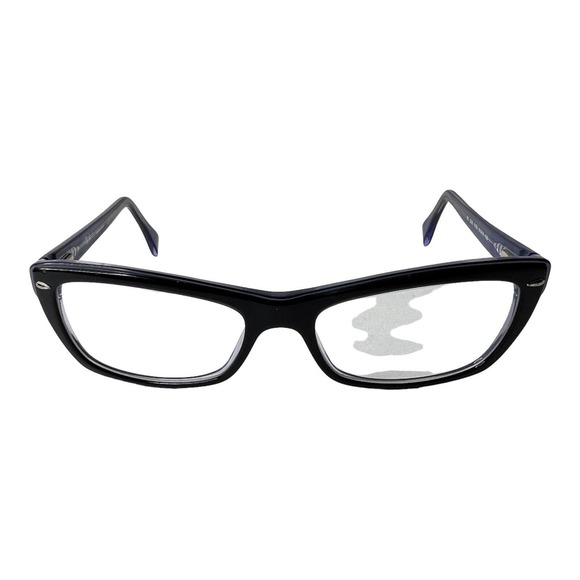 Ray Ban RB 5255 5190 Black And Transparent Purple Eyeglasses Frames 51[]16 H4192